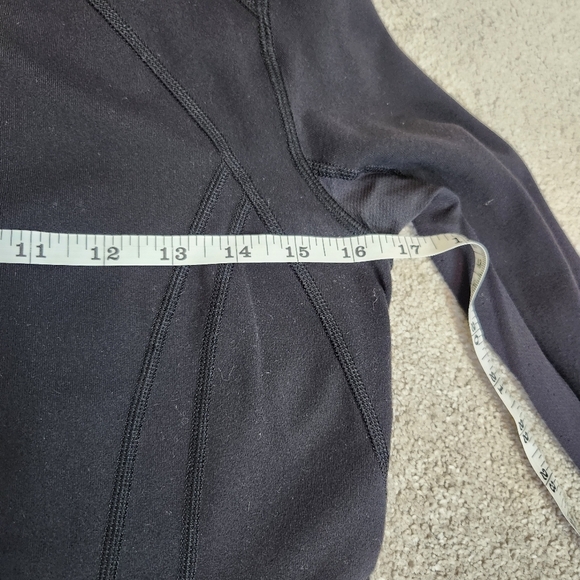 Lululemon Daily Practice Jacket Full Zip Black Hooded Sweatshirt Hoodie Size 6 - Picture 8 of 15